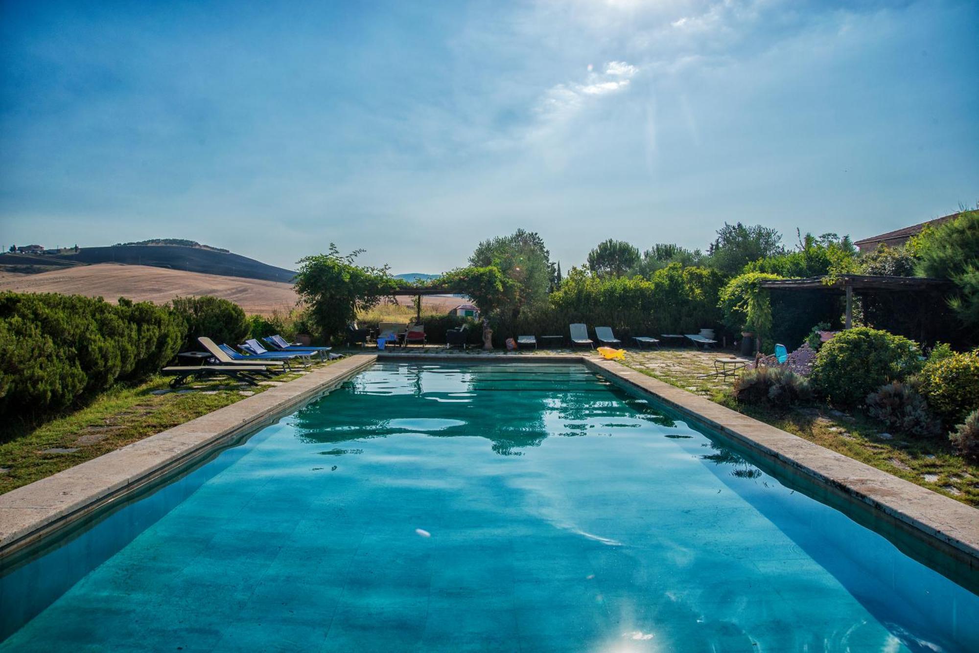 Agriturismo Le Sorbelle D'Orcia Con Piscina بيينْسا المظهر الخارجي الصورة