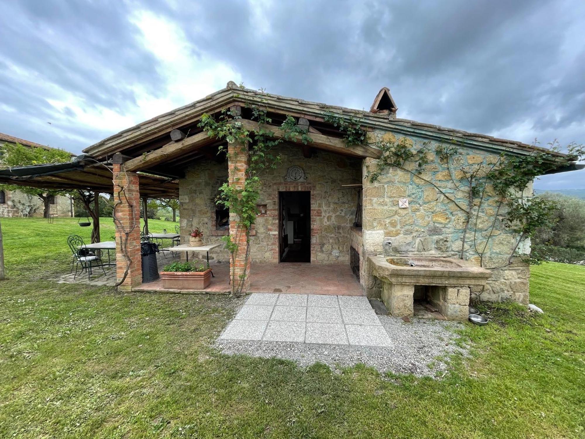 Agriturismo Le Sorbelle D'Orcia Con Piscina بيينْسا المظهر الخارجي الصورة